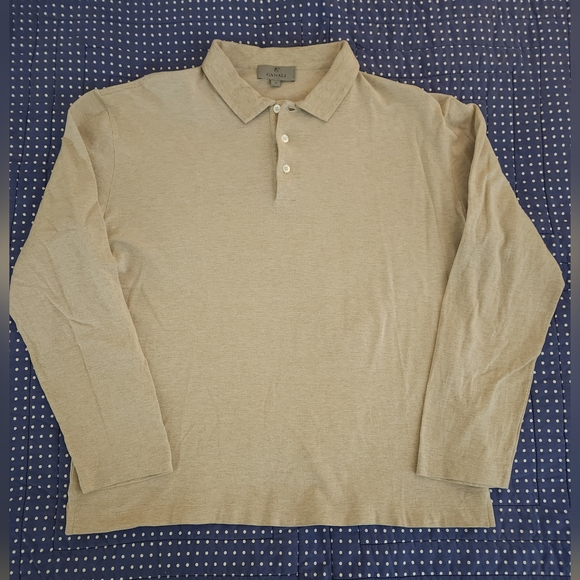 CANALI LONGSLEEVED POLO - Picture 1 of 6